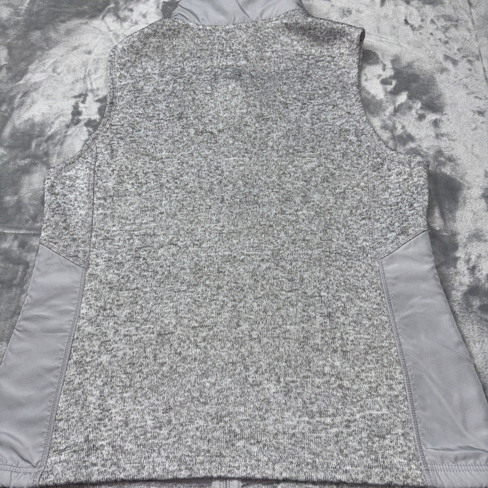 Women's Faded Glory Size XL Full Zip Soft Silver Vest Lg - Picture 6 of 6